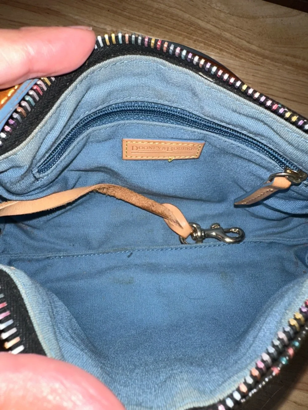Y2K Dooney & Bourke Multicolor Logo Shoulder Bag